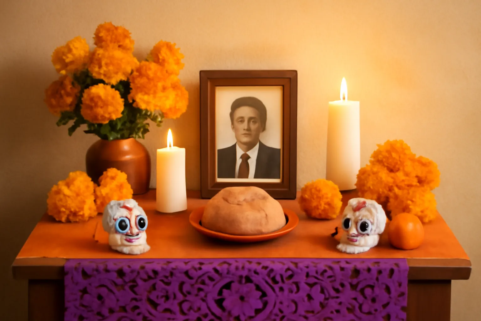 Altar de muertos en casa sencillo y bonito: ideas prácticas