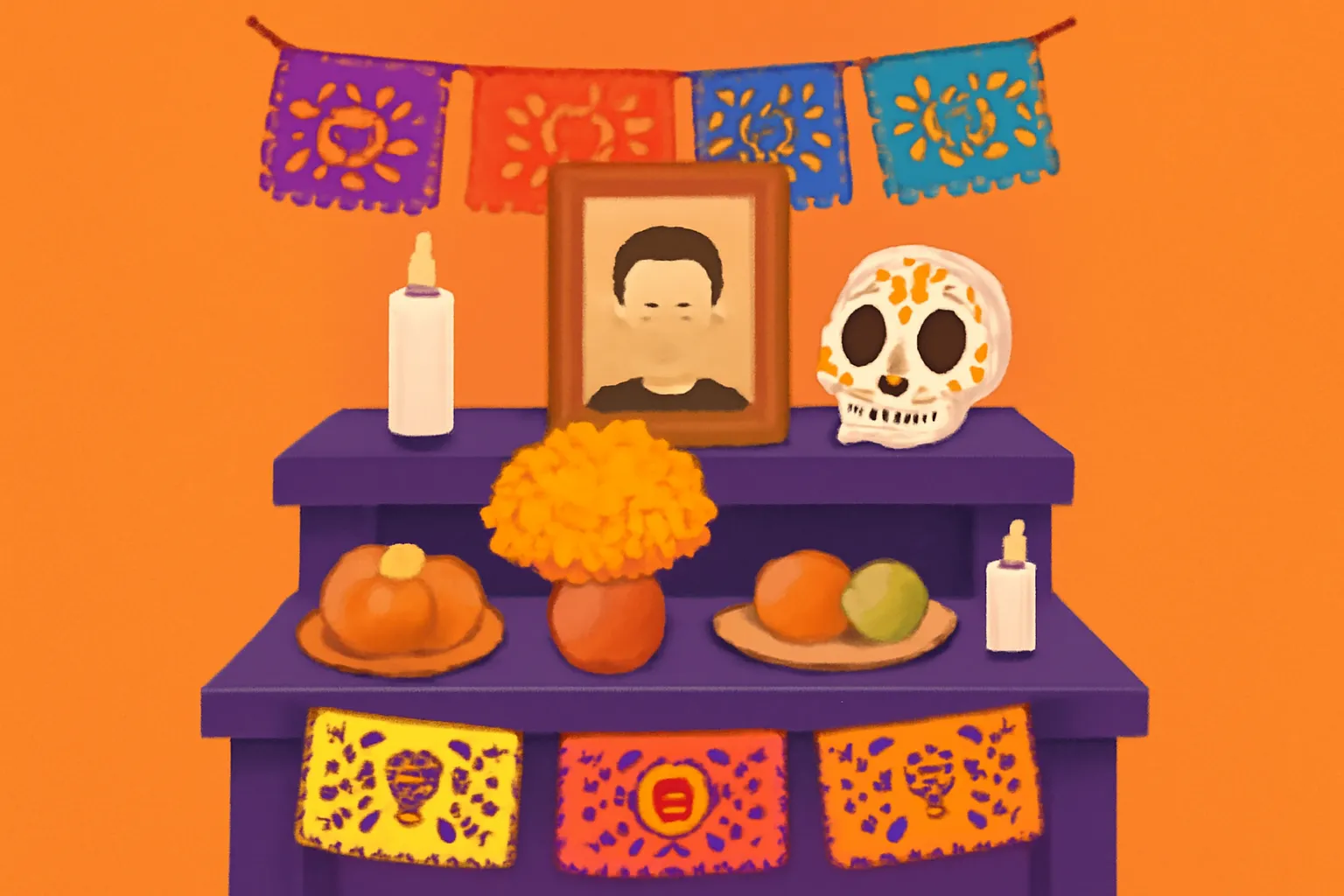 como hacer un altar de muertos en casa