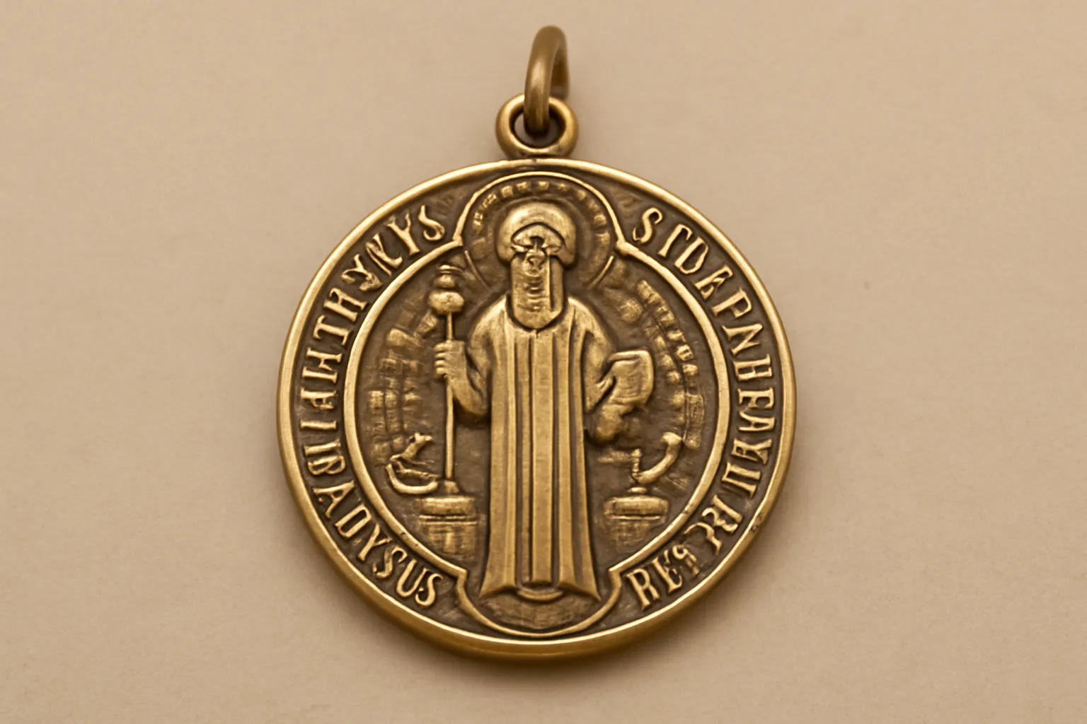 medalla de san benito abad