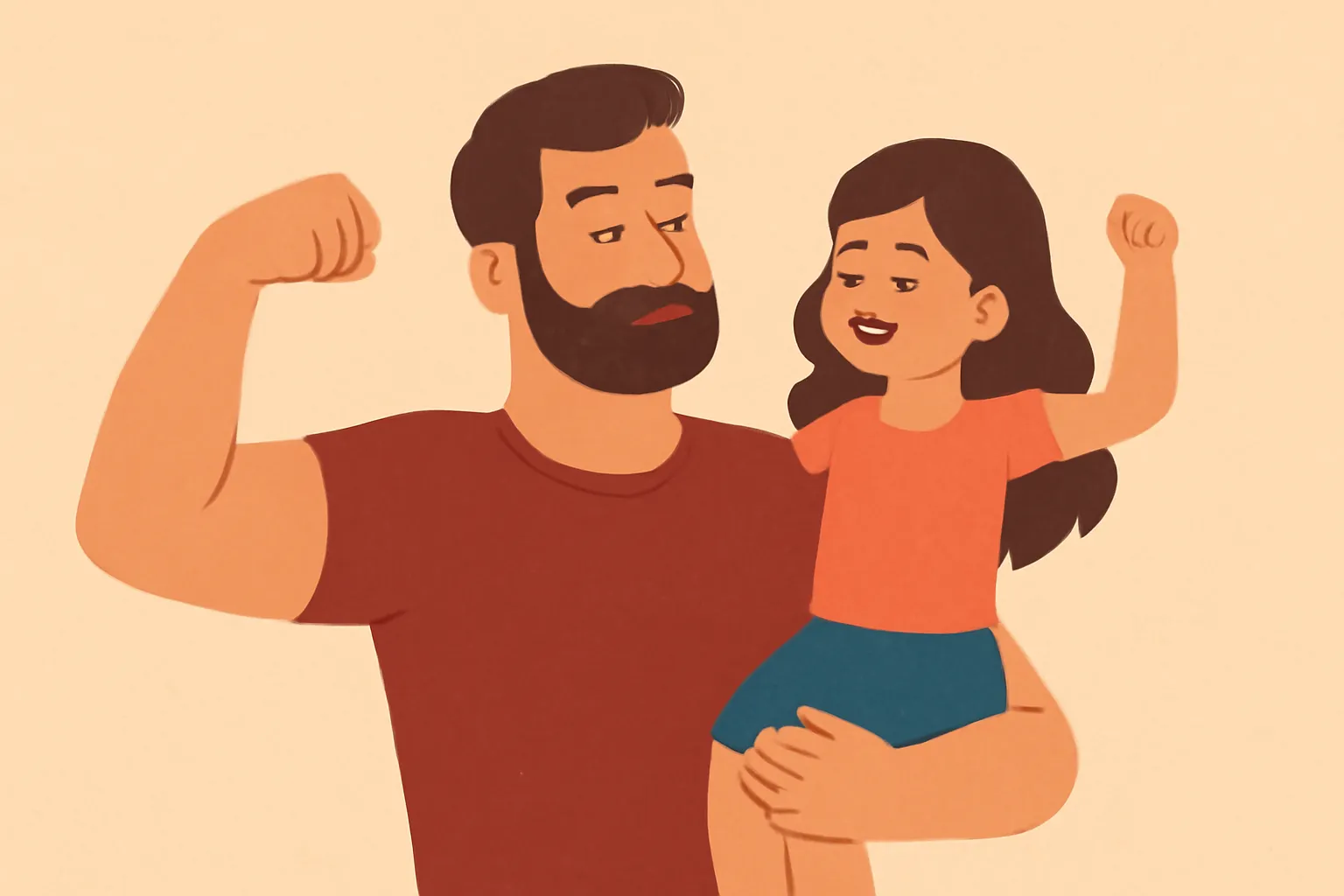 padres fuertes hijas felices