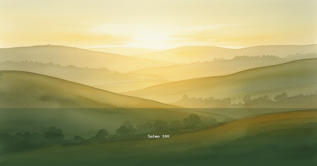 Salmo 100 — Mizmor Letodah | Texto, Significado y Reflexión