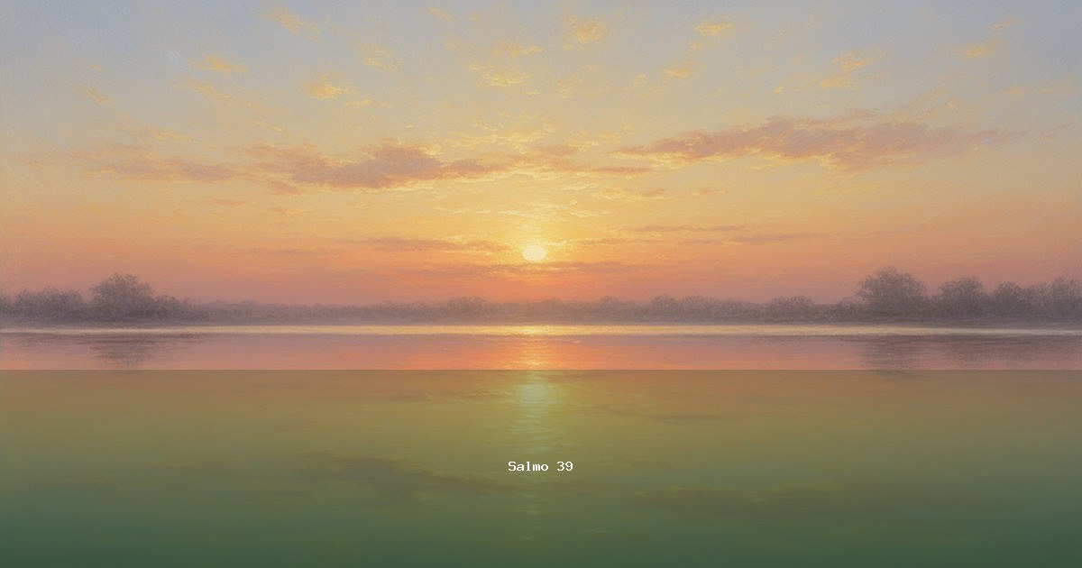 Salmo 39 — Lamnatséaj | Texto, Significado y Reflexión