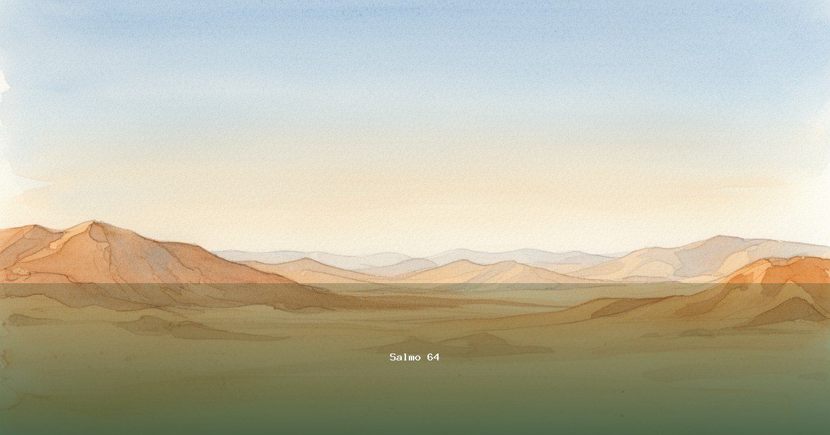 Salmo 64 — Lamnatséaj | Texto, Significado y Reflexión