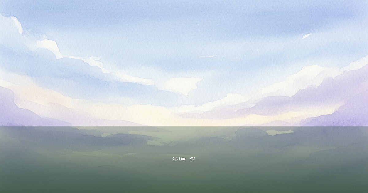 Salmo 78 — Maskil | Texto, Significado y Reflexión